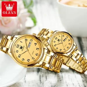 Couple Watch OLEVS 5567 Brand Quartz WristWatch