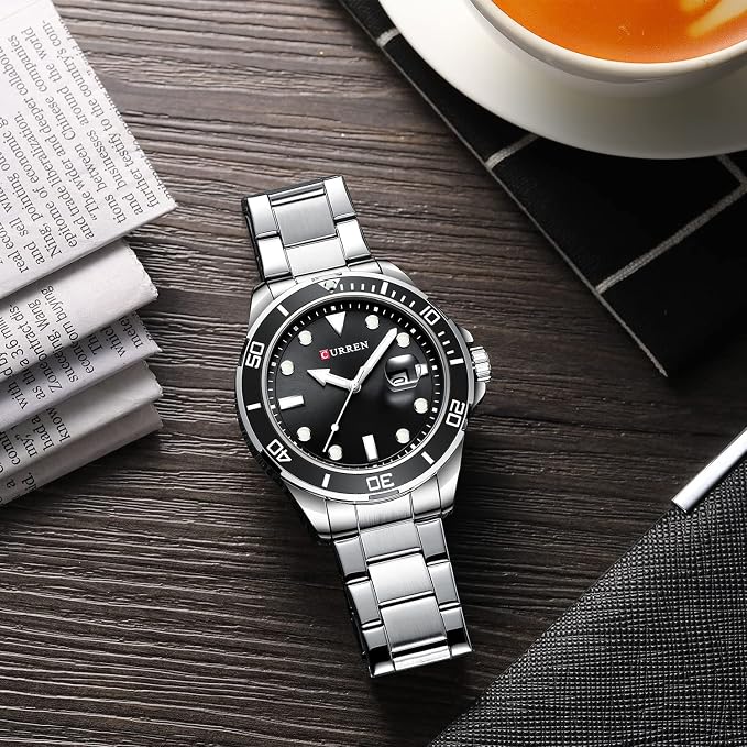 CURREN Watches 8388 Mens Quartz Stainless Steel Band Wristwatches for Male - Image 3