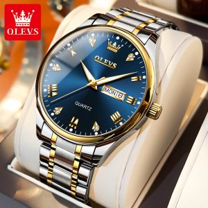 Olevs 5563 Calendar Quartz Water Resistant Men’s Watch