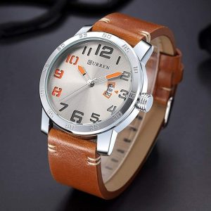 CURREN 8254 Men’s Wristwatches Casual Water Resistant Calendar coffee blue